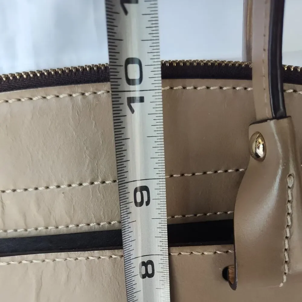 Dooney & Bourke Taupe Leather Handbag Purse
